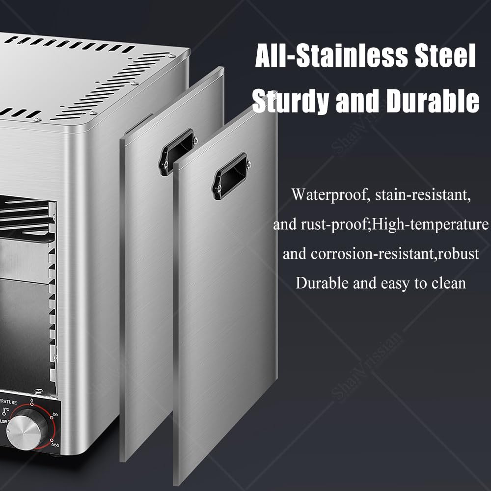 1700w Parrilla para Bistec con Cocción Interior Sin Humo 01 | Asador Eléctrico,800℃ Máximo,Bandeja Y Parrilla,Acero Inoxidable,Para Cocina,Restaurante,Cafetería,Bar