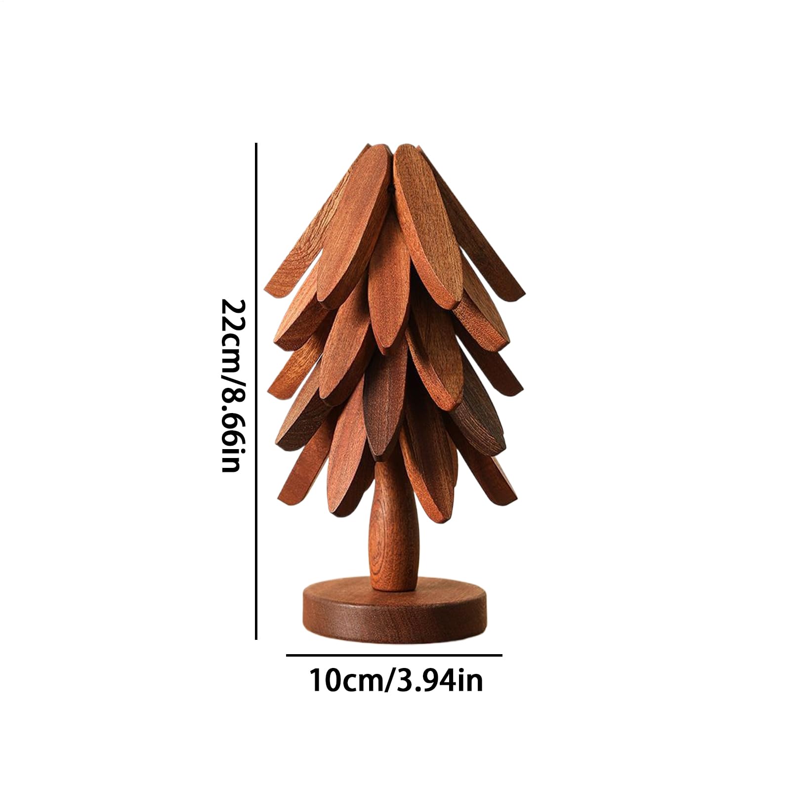 -Untersetzer-Set, Vielseitig Einsetzbar, Holz, Tisch-Hitzeschutz, förmiger Untersetzer, Hitzebeständig, Für Schlafsaal, Restaurant, Wohnung, Pizzeria, Schüssel, Schüssel, Tasse