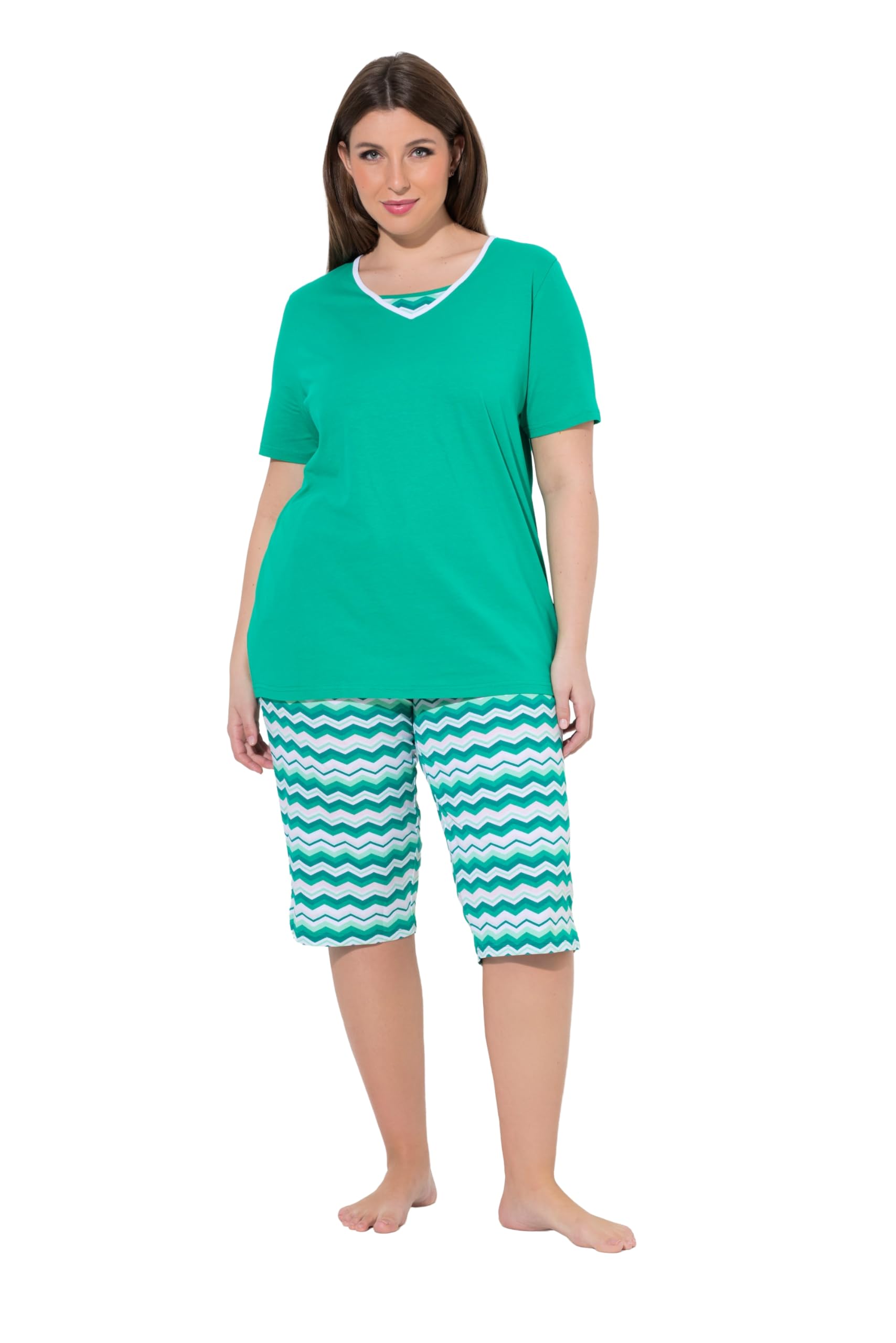 Ulla Popken Damen große Größen Übergrößen Plus Size Pyjama 849133