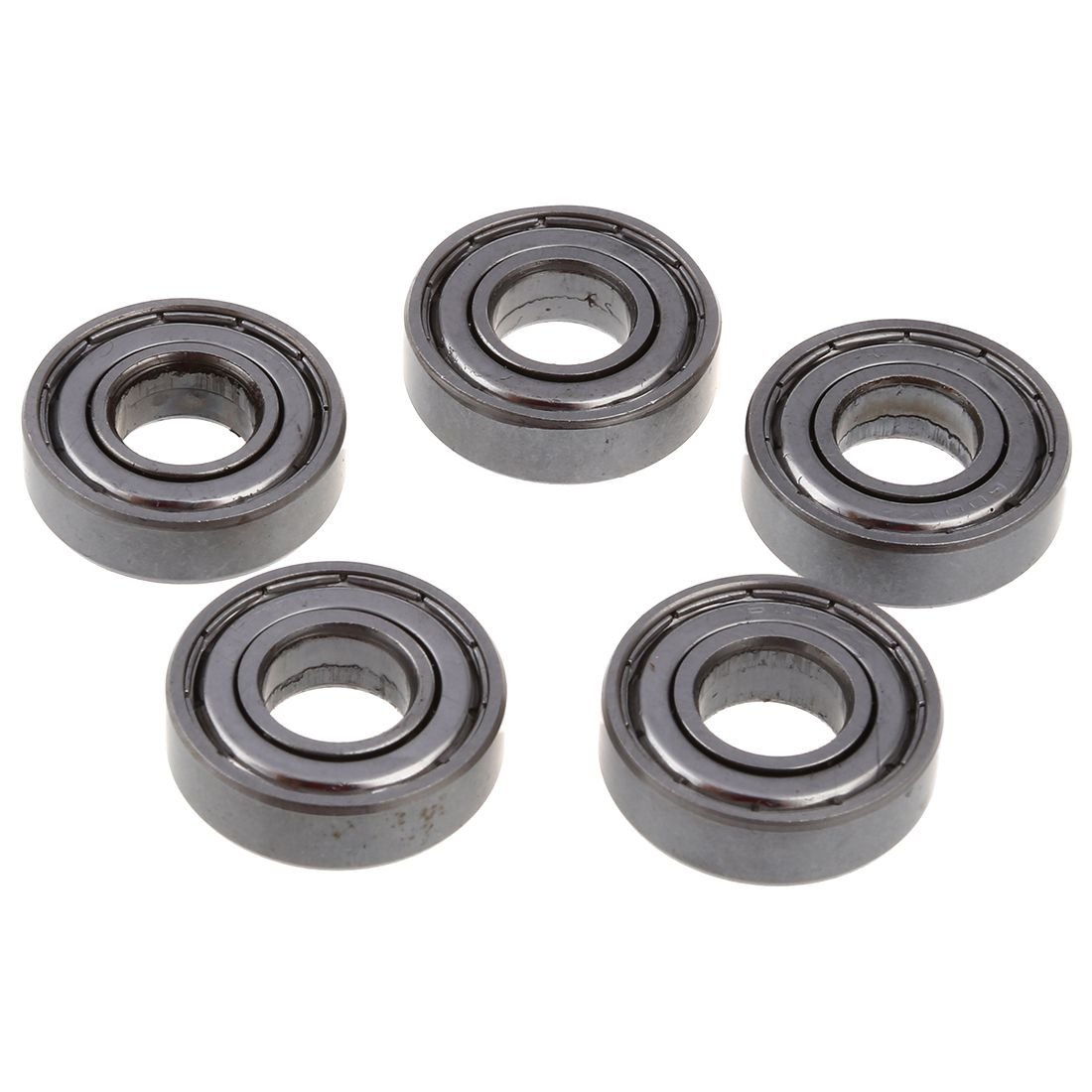 Aisuoka 5 Pcs 12mm x 28mm x 8mm 6001Z Shielded Deep Groove Radial Ball Bearing