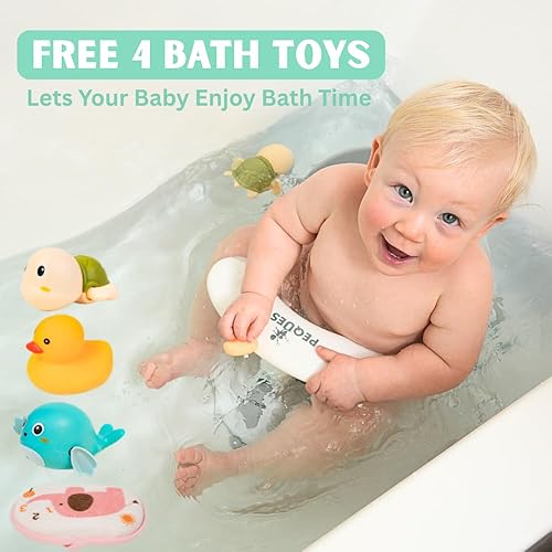 Miniatura 7 de Asiento de baño de bebé para bebés de 6 meses en adelante sentados  Asiento de baño antideslizante con ventosas de seguridad y alerta de