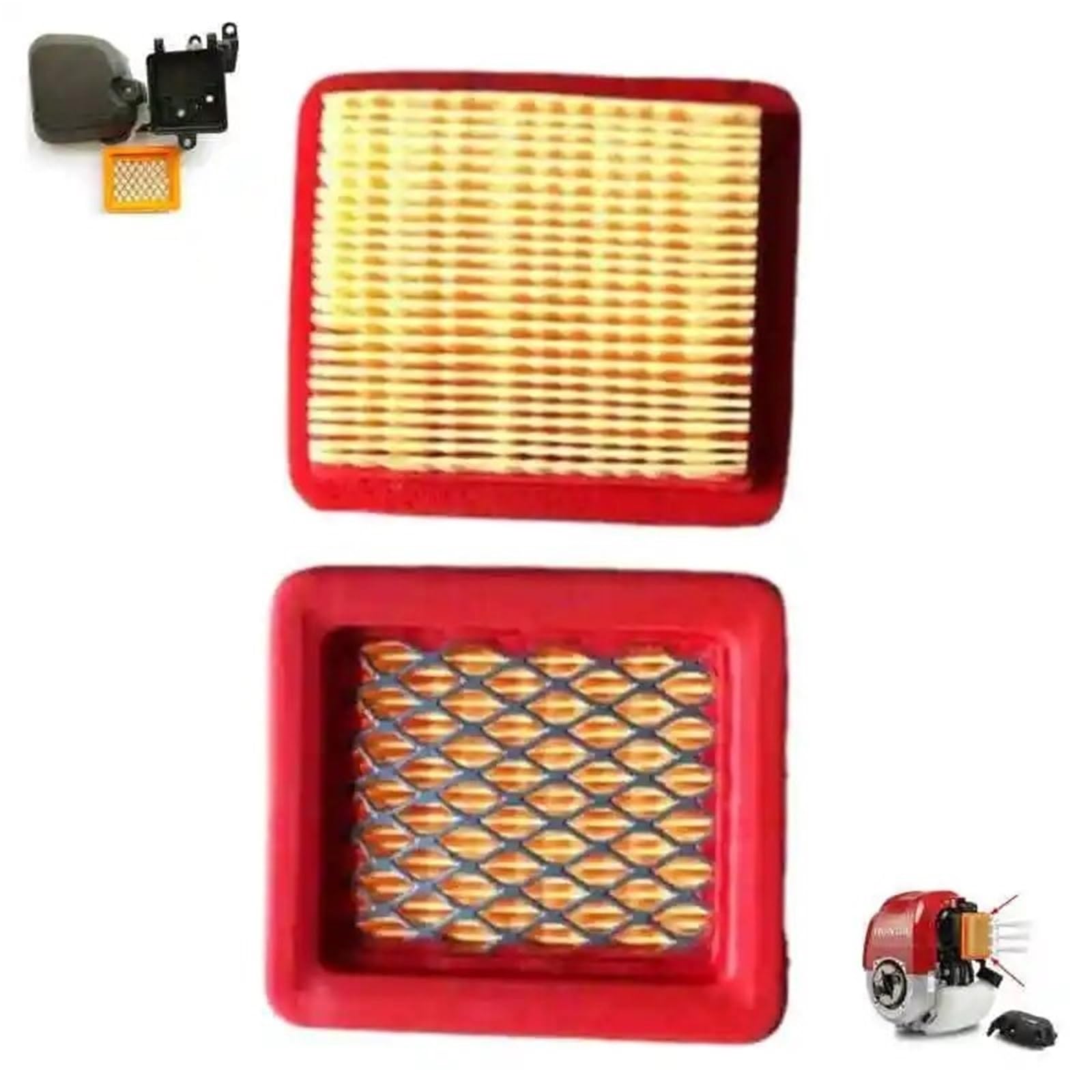 limpiador de aire del cortacésped, PAPEL FILTRO DE AIRE GX50 443 47.9CC 4 CICLOS DESBROZADORAS DESBROZADORA CORTADORA LIMPIADOR CMPL. (Size : 6 Pieces Per Lot)