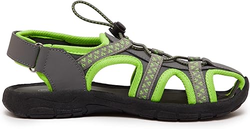 Miniatura 4 de Skysole Zapatos de agua para niños, sandalias anfibias resistentes con correa trasera y puntera cerrada para playa, senderismo y deportes al aire