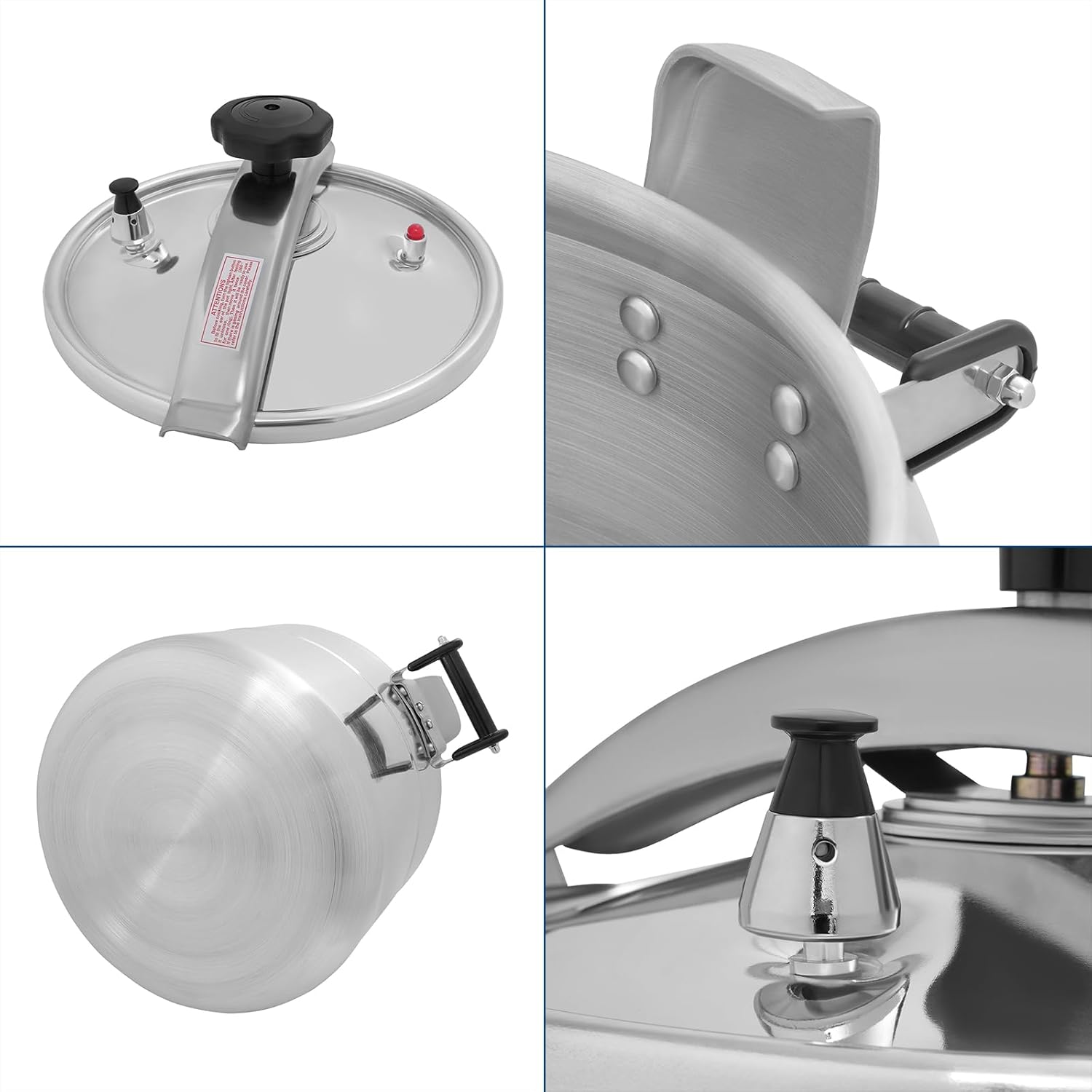 32qt/30L Pressure Cooker, Large Aluminium Pressure Cookers with Lid, Commercial Pressure Pot for Open-Flame Gas Stove