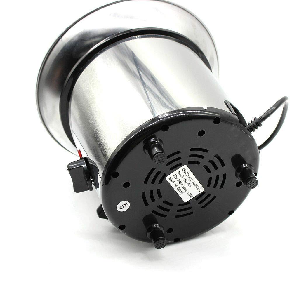 Fuente de chocolate (170 W, 4 niveles, acero inoxidable, capacidad máxima: 1 kg)