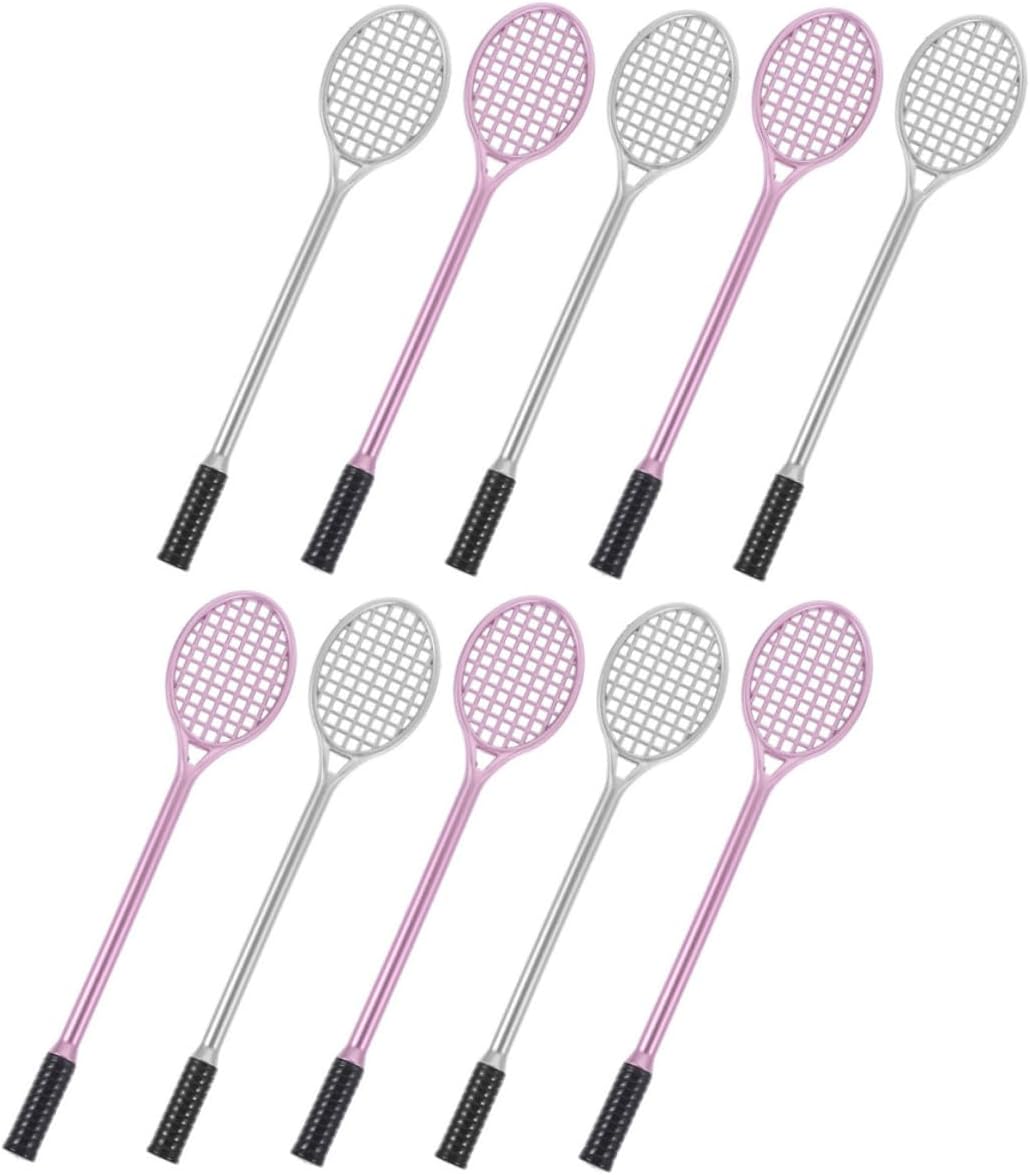 KALLORY 10pcs Racket Gel Pen Gel Pen Bulk Cute Kawaii Pens Cartoon Pen Novelty Sports Accessory Drawing Pen Stationery Pen Cartoon Gel Pen Prize Gel Ink Pen Cute Writing Pens Diary Pen Pp