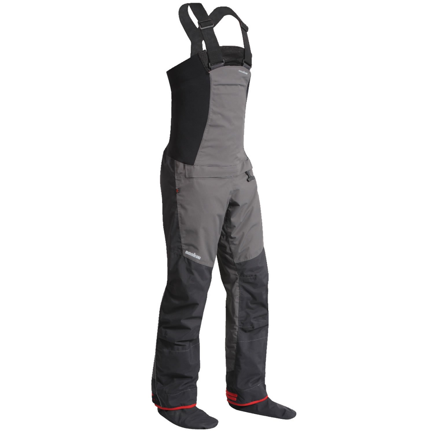 Nookie Pro Lätzchen- Dry einfacher Taille - Grau Schwarz - Leicht dehnbar, atmungsaktiv, wasserdicht, sprühfest
