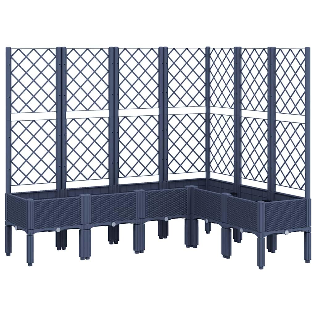 vidaXL Garden Planter with Trellis