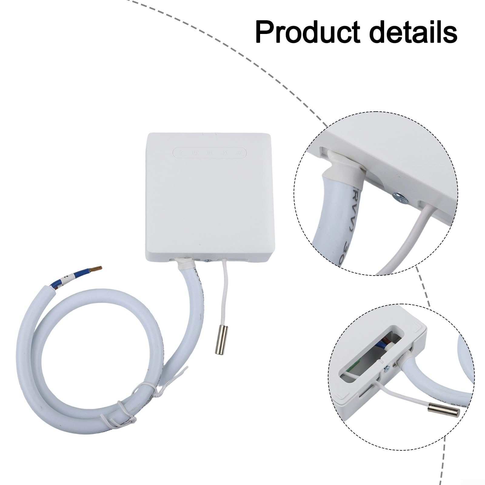 Thermostat intelligent WiFi, pour radiateur de chauffage à fil pilote, avec application de surveillance Ecowatt, commande vocale, personnalisation de la pièce, mode ECO, protection contre le gel