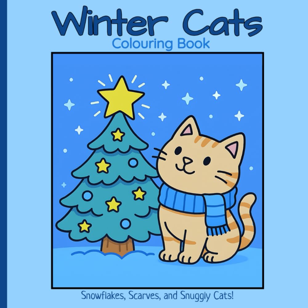 Winter Cats Colouring Book: Creative Gift for Cat Lovers to Colour Through the Seasons (Seasonal Whiskers)