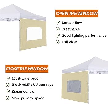 Raindropさま専用 Amazon.com : Sunshade Sidewall with Mesh Window, Instant