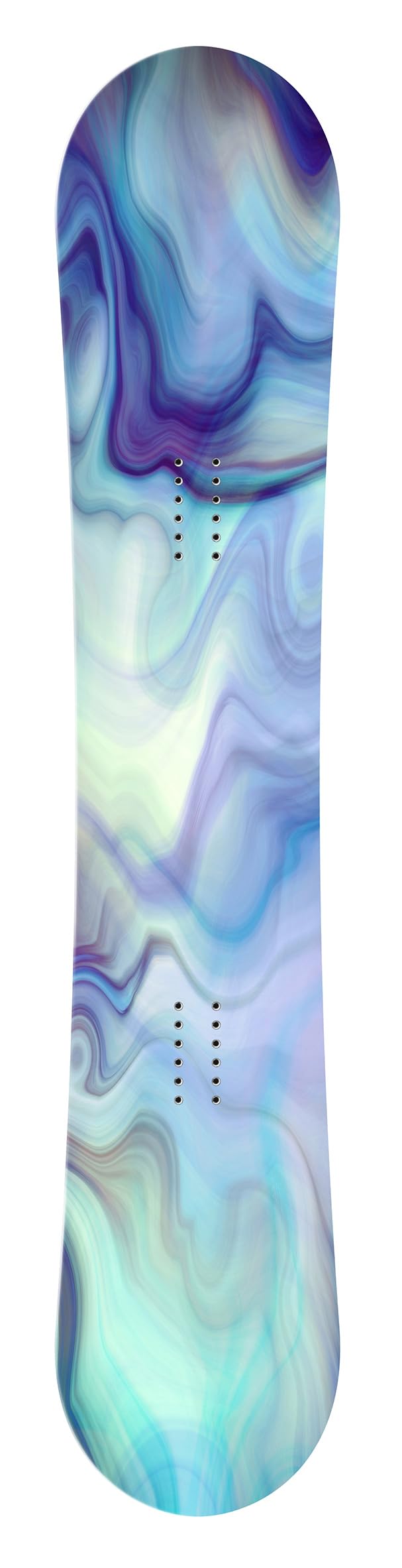 Snowboard Wrap #382 - Blue Marble Swirl Snowboard Graphic Wrap - Laporte Graphics - Includes Application Squeegee - 14 inch x 65 inch fits most snowboards