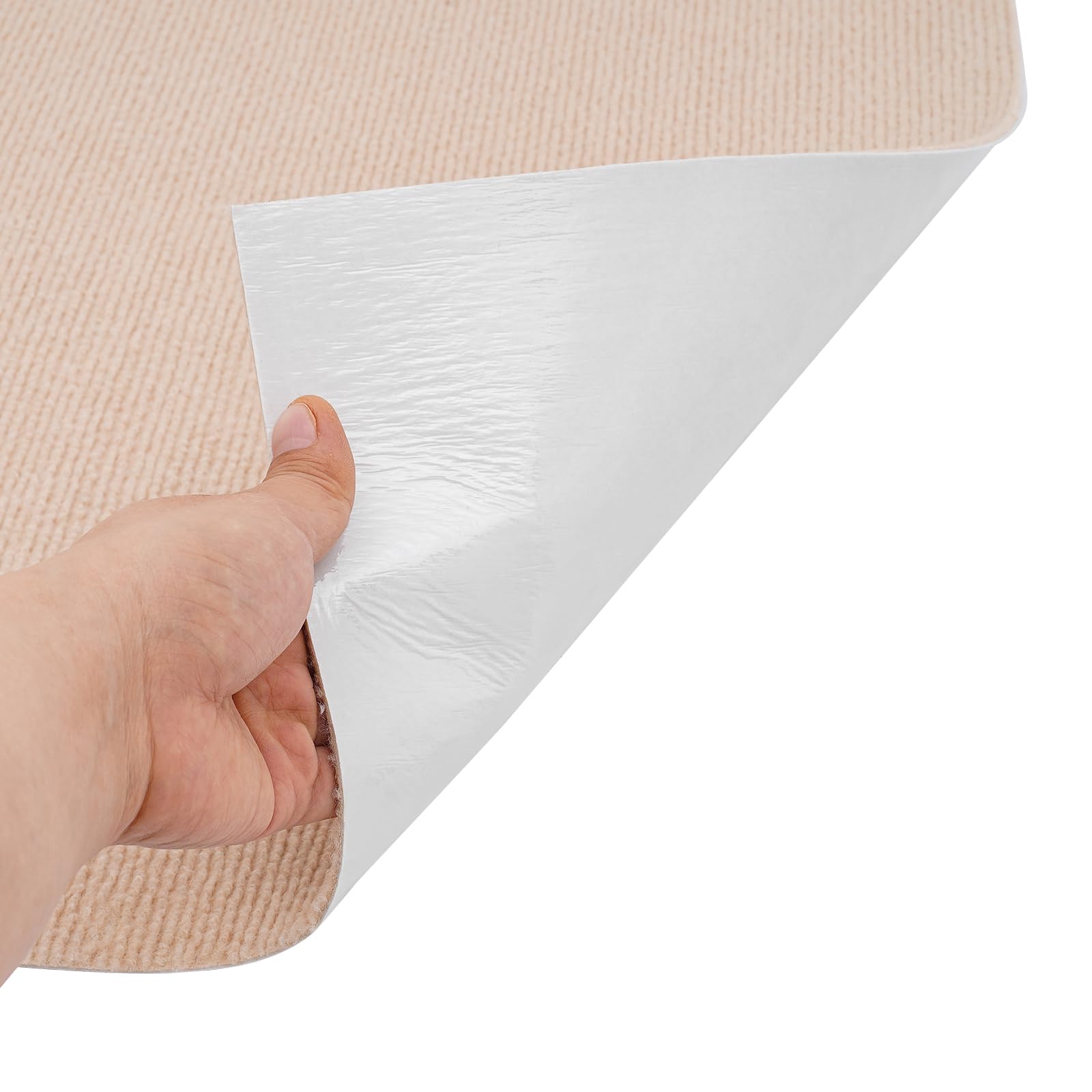 Teppichfliesen 20 Stück Set, 50x50 cm Teppichboden Dicke 3,5mm aus strapazierfähigem Stoff und TPR für Haus & Büro (B)