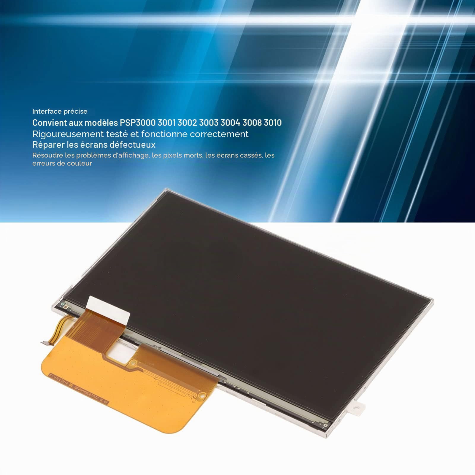 Console de Jeu écran LCD Pièces Remplacées Compatibles avec PSP 3000 3001 3002 3003 3004 3008 3010