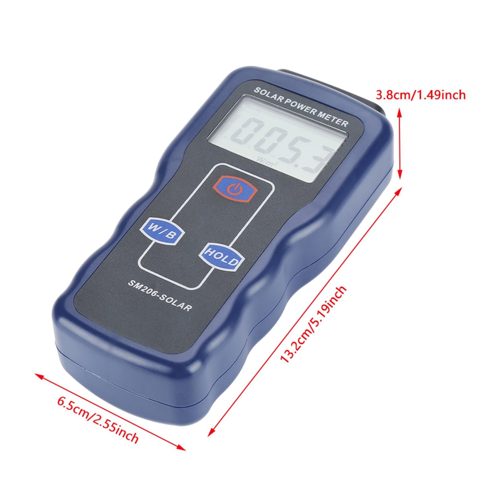 Lux Messgerät, SM206 Solar Power Energie Bestrahlungsstärke Meter Strahlungsmessung Tester Messprüfgerät