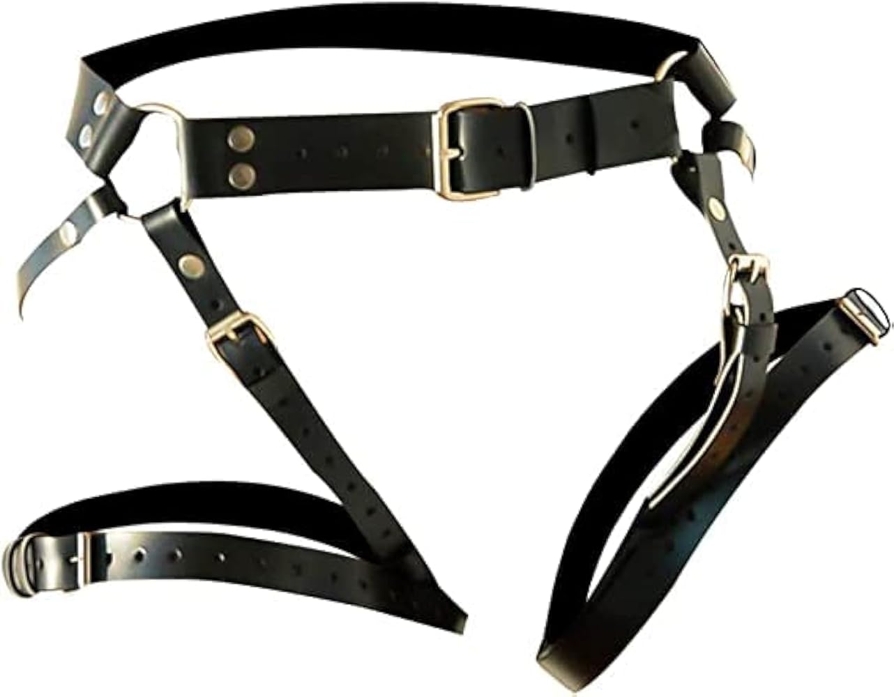 Catene In Vita Gotiche In Pelle Nera - Gioiello Body Chain Punk, Regolabile, Per Donne, Festa E Serate - Foto 5