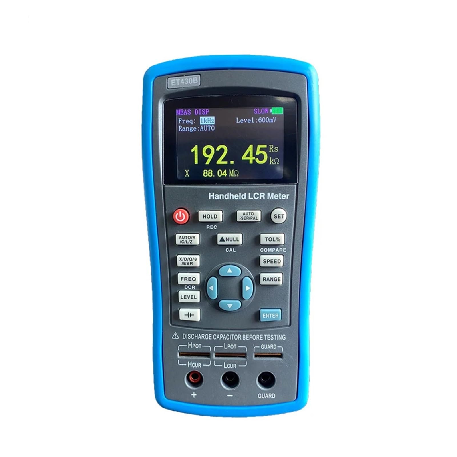 Medidor LCR Profesional, comprobador LCR, ET430, ET432, ET433, comprobador de Resistencia, capacitancia e inductancia de Puente Digital LCR portátil