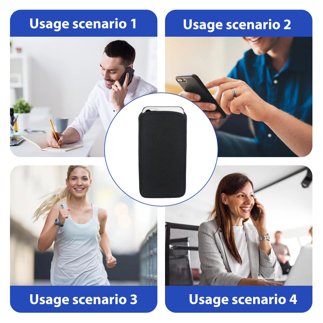 GXGM Custodia Universale per Tutte le Marche e i Modelli Fino a 16.5CM,Calzino Protettivo in Neoprene,Custodia Antiurto,Classic Nero Custodia,per iPhone 17 16 15 14 13 12 Pro Max,S25/24/23 Ultra