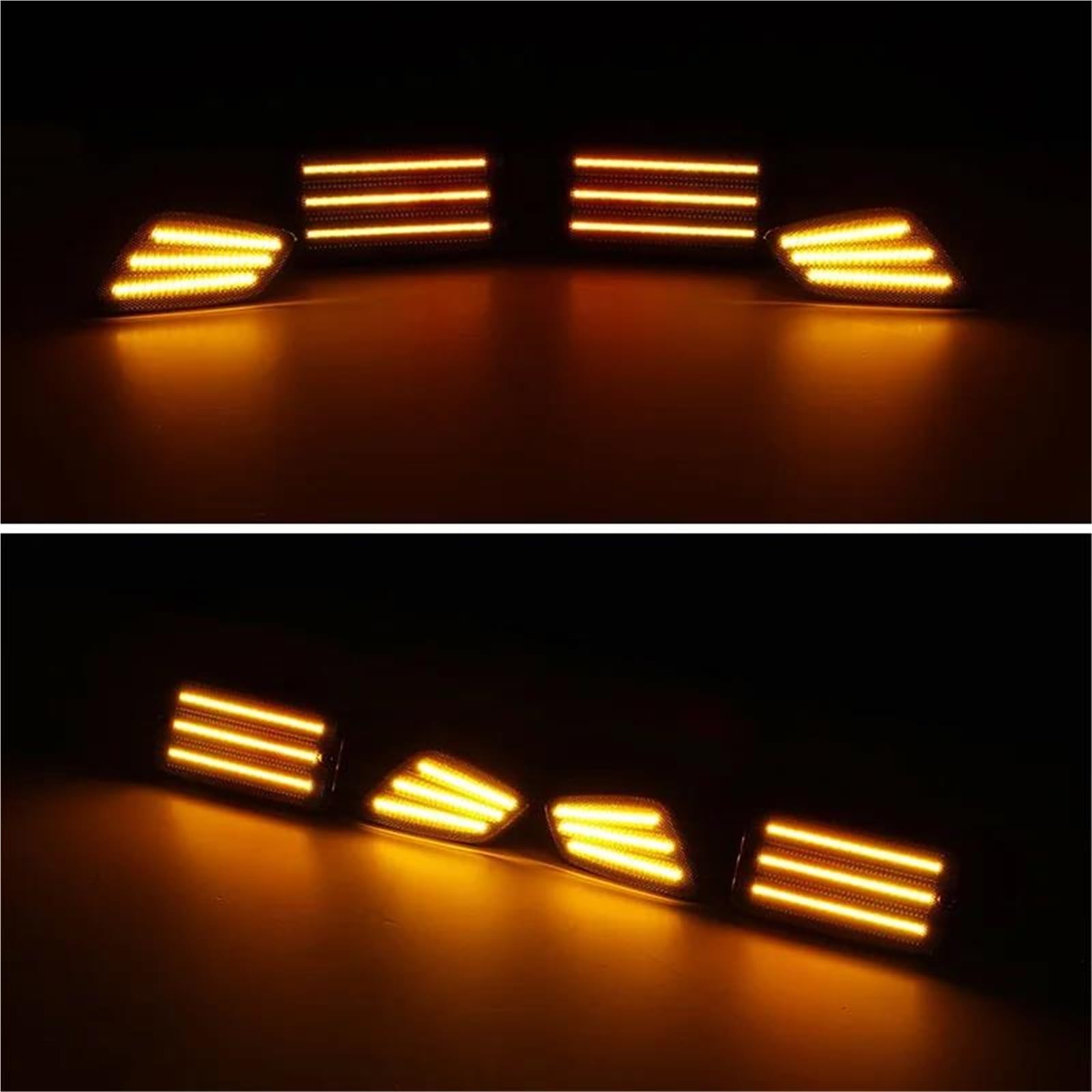 Giro Indicadoras Luz 4 Luces LED Para Coche Para Jeep Para Wrangler TJ 1997-2006, Luces De Giro Izquierda Y Derecha, Luz De Posición Lateral.