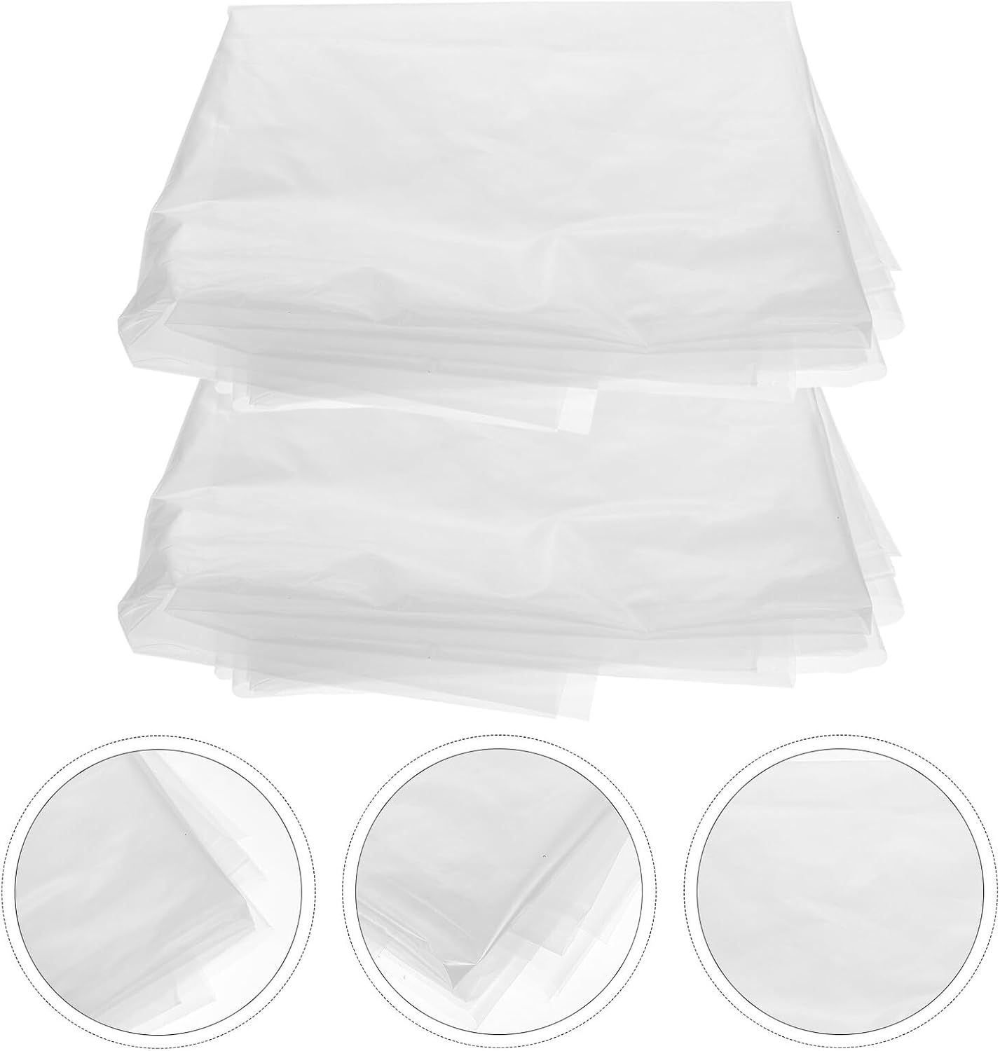 Oversized Pe Christmas Tree Cover 2pcs 120x220cm Tear-resistant Dustproof Storage Bags for Holiday Décor Quilt and Clothing Organizer