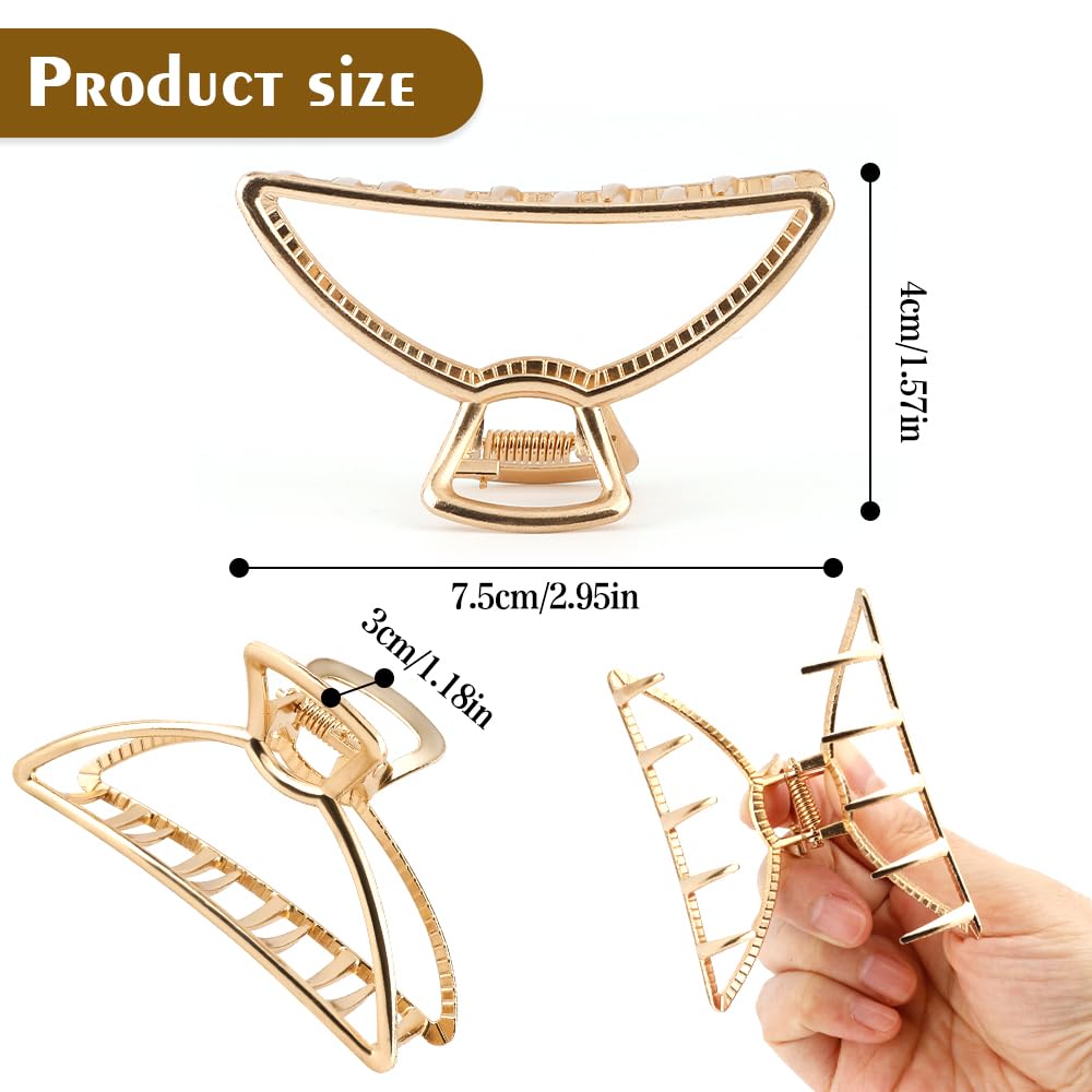 Fermagli per capelli da donna in metallo argento oro clip per capelli artiglio clip per capelli grandi fermagli per capelli clip per capelli clip per capelli clip per capelli per regali spessi per