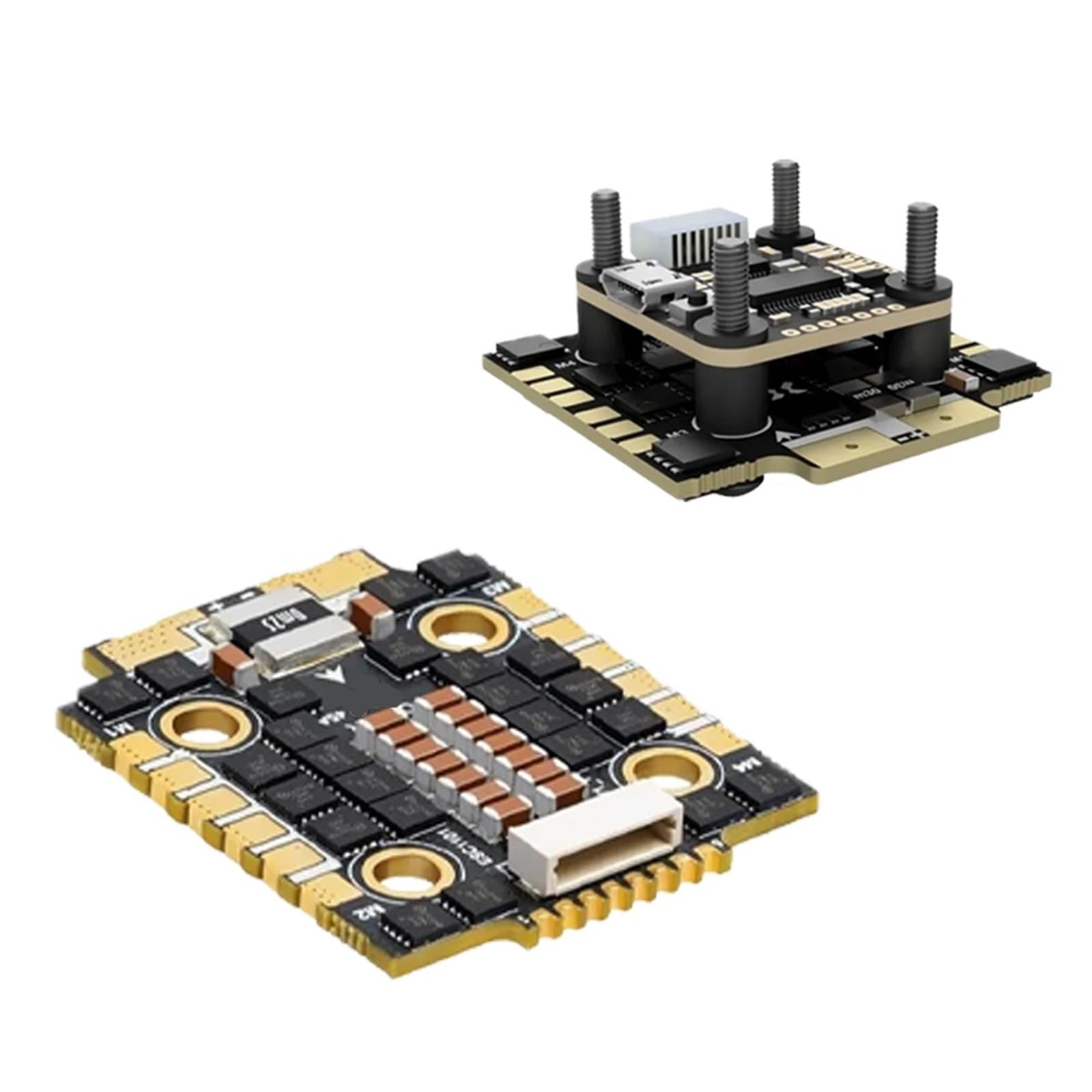 Mini Controlador De Vuelo BLheli32 4 En 1 Sin Escobillas ESC DSHOT1200 3-6S 3-8S For Dron De Carreras RC FPV