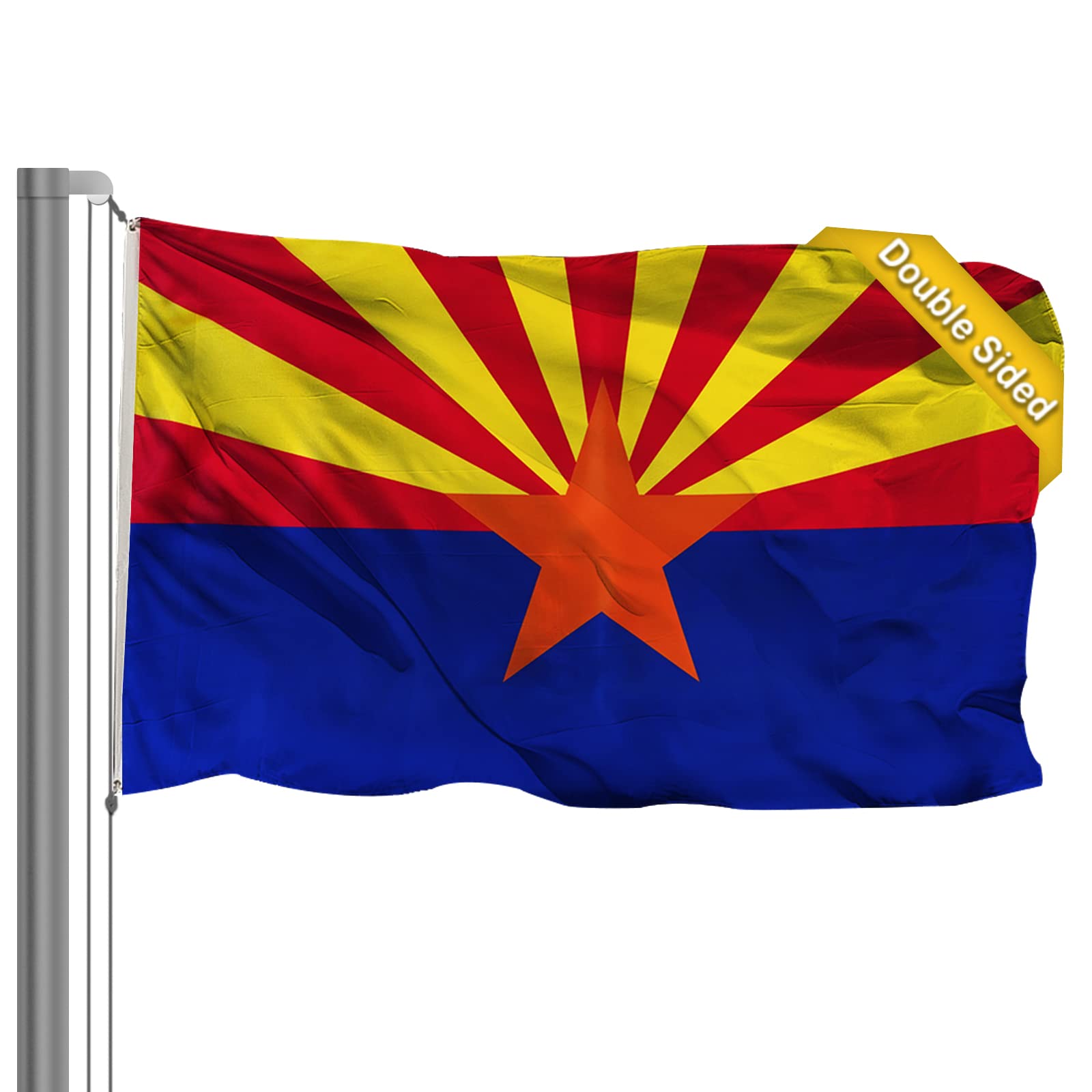 Amazon.com : AZCOVER Arizona Flag 3x5 Ft, 3 Ply Double Sided