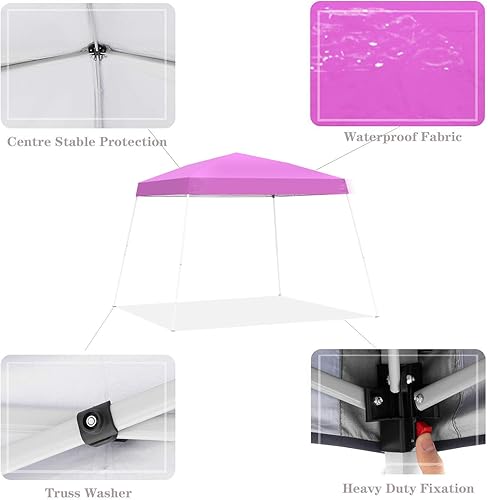 Miniatura 5 de GDY Tienda de campaña desplegable para exteriores de 8 x 10 pies, kioscos plegables instantáneos portátiles, toldo de patio con bolsa de transporte,