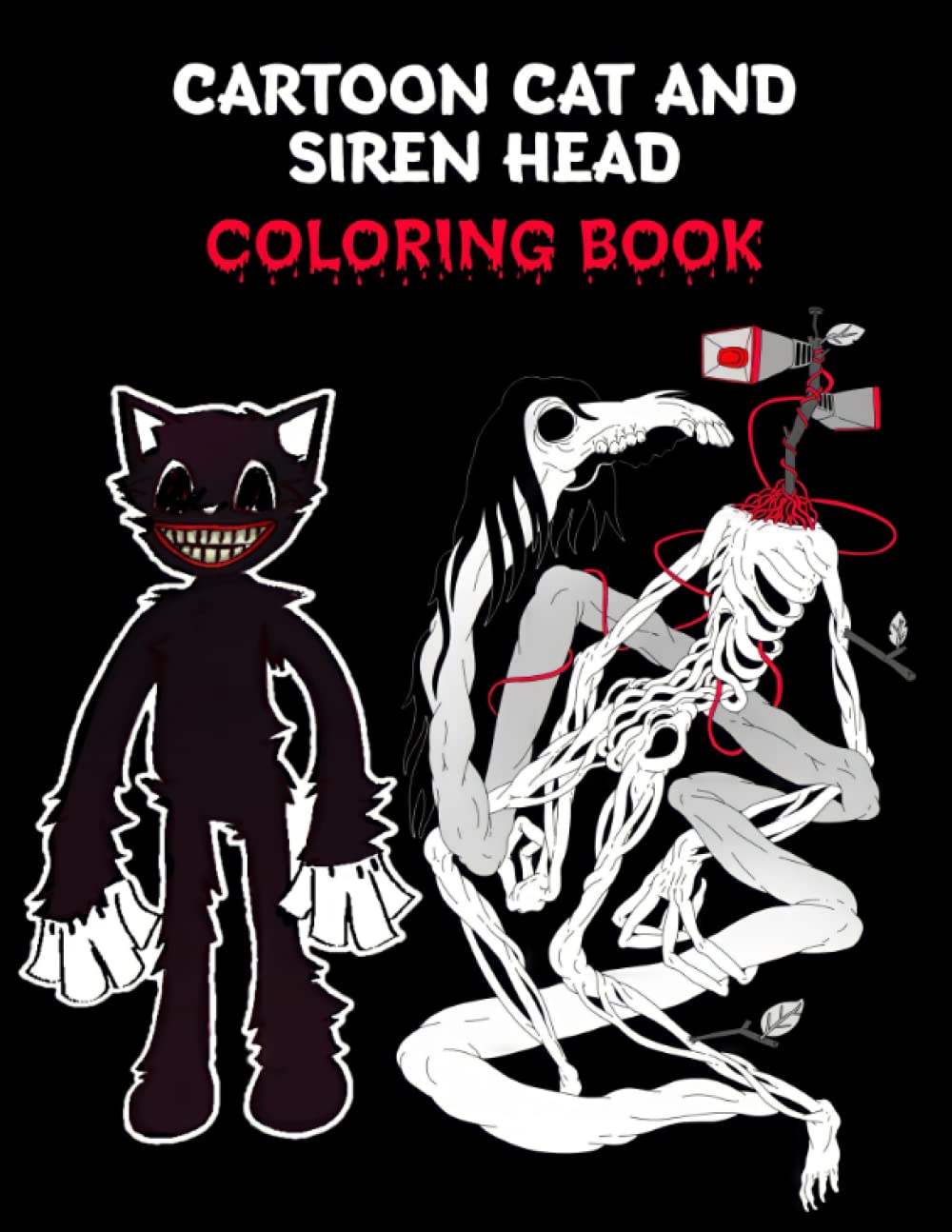 Siren head Coloring Book: Over 30 Pages of High Quality colouring Designs For Kids And Adults | "8,5 x 11" | Siren head Book | New Coloring Pages ... trevor henderson - Friday night funkin - Fnf