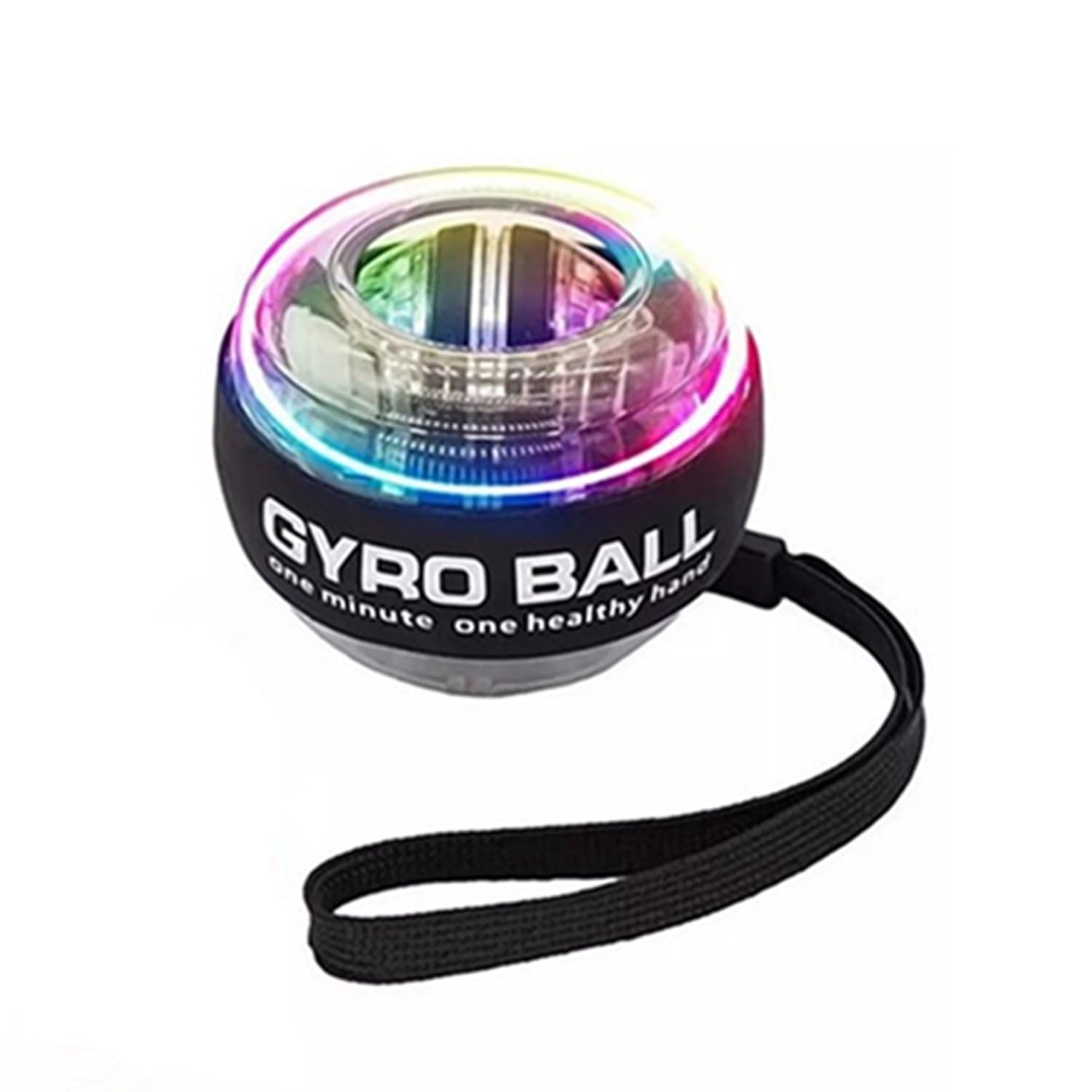 Spring.Rd Auto-Start Wrist Power Gyro Ball, Wrist Strengthener and Forearm Exerciser for Stronger Arm Fingers Wrist Muscles Bones and Muscle with LED Lights
