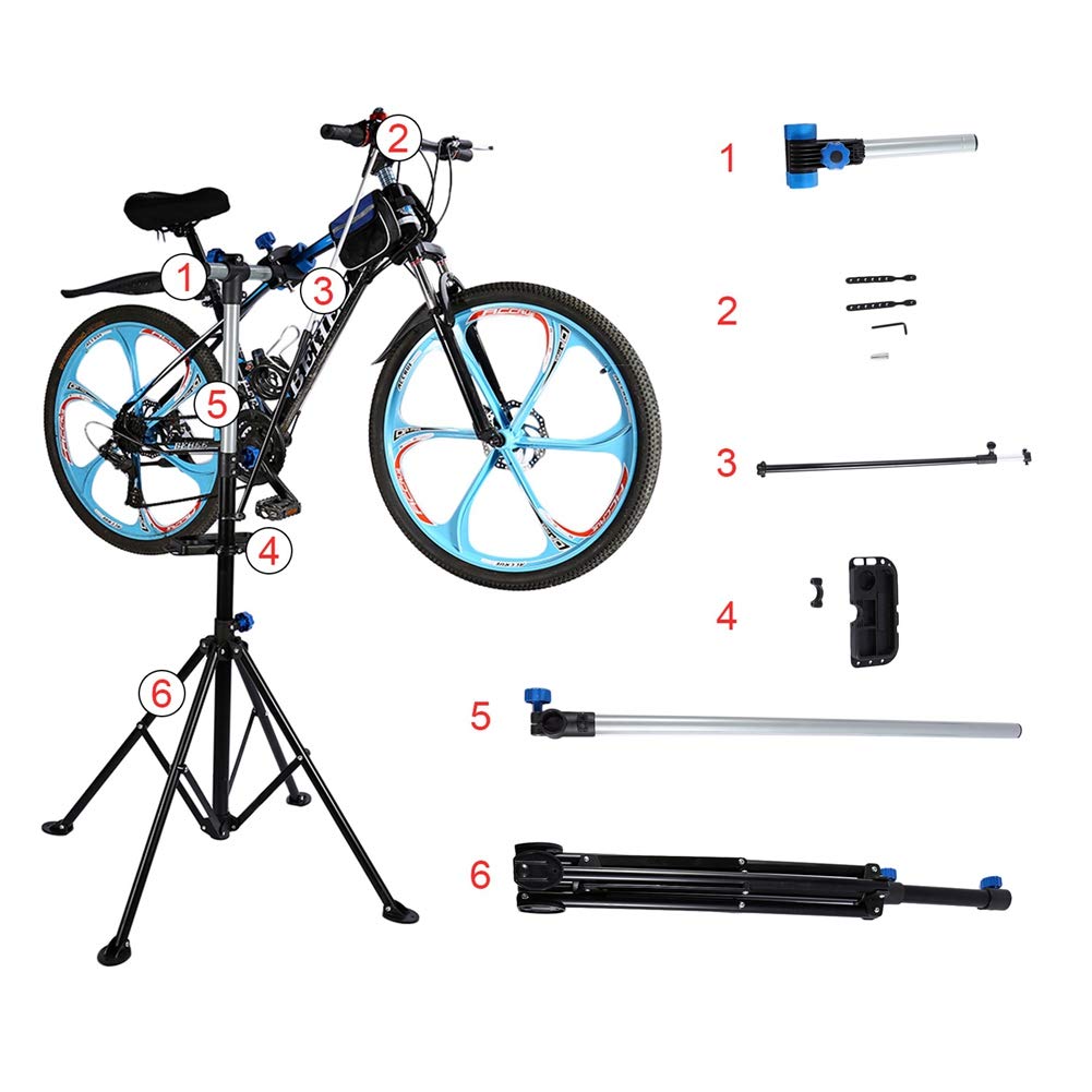 Cavalletto per Riparazione Manutenzione Biciclette Regolabile da