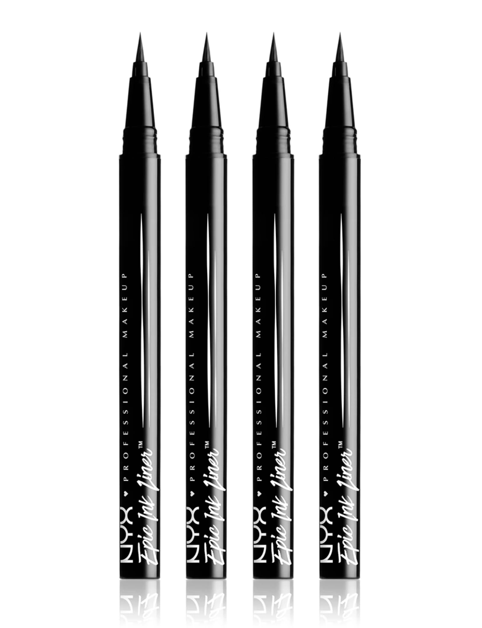 NYX Professional Makeup Eyeliner Epic Ink Liner Tonalità 01 Nero Waterproof Ultra Pigmentato Colore Intenso a Lunga Tenuta 24h con Punta Flessibile e Precisa Formula Vegana - 4 Eyeliner