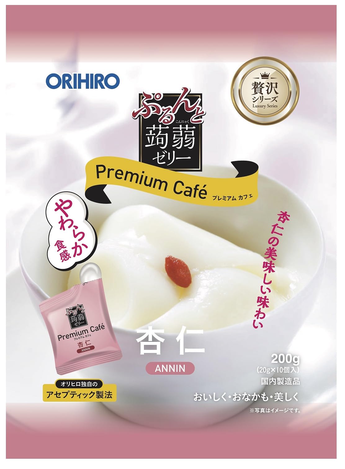 Amazon.co.jp: オリヒロ ぷるんと蒟蒻ゼリー プレミアムカフェ 杏仁味