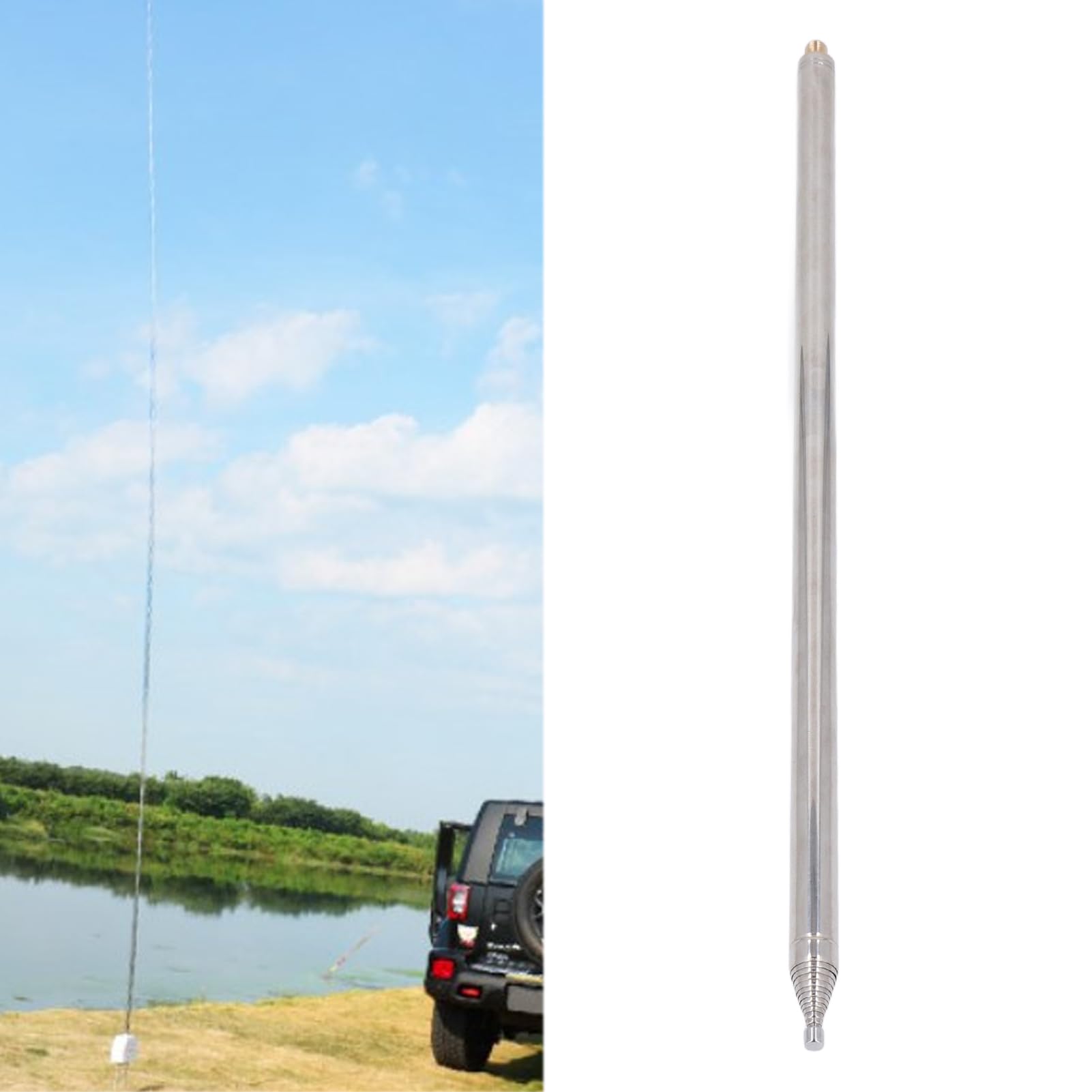 Antenne Télescopique de Remplacement 5, 6 M en Acier Inoxydable pour Magical avec Antenne NV is