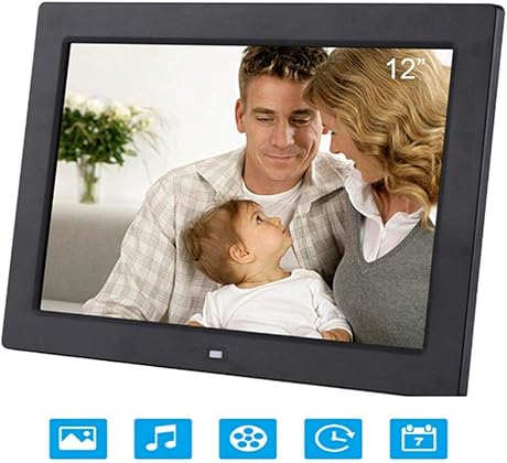 UltradAnner intelligenter elektronischer Rahmen 12-Zoll-HD-LCD-Bildschirm UnterstAtzung fAr Media Player automatische EIN- Ausschaltung und Alarmfunktion mit FernbedienungBlack UltradAnner intelligenter elektronischer Rahmen 12-Zoll-HD-LCD-Bildschirm UnterstAtzung fAr Media Player automatische EIN- Ausschaltung und Alarmfunktion mit FernbedienungBlack