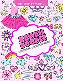 Kawaii Doodle coloring book for girls