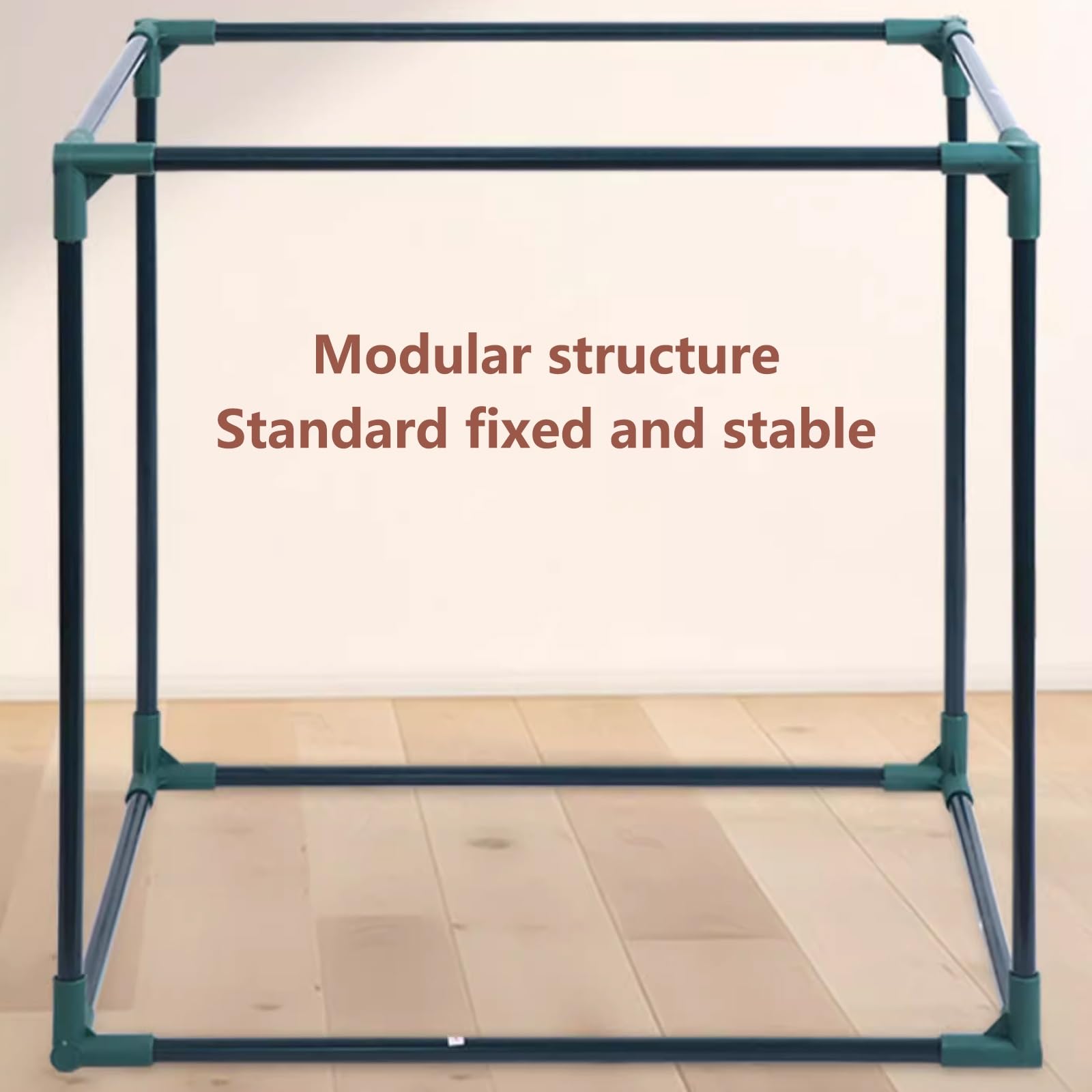 Clips de soporte de invernadero resistentes, soportes de tubería de acero recubiertos de plástico para interiores y exteriores, adecuados para plantas y flores