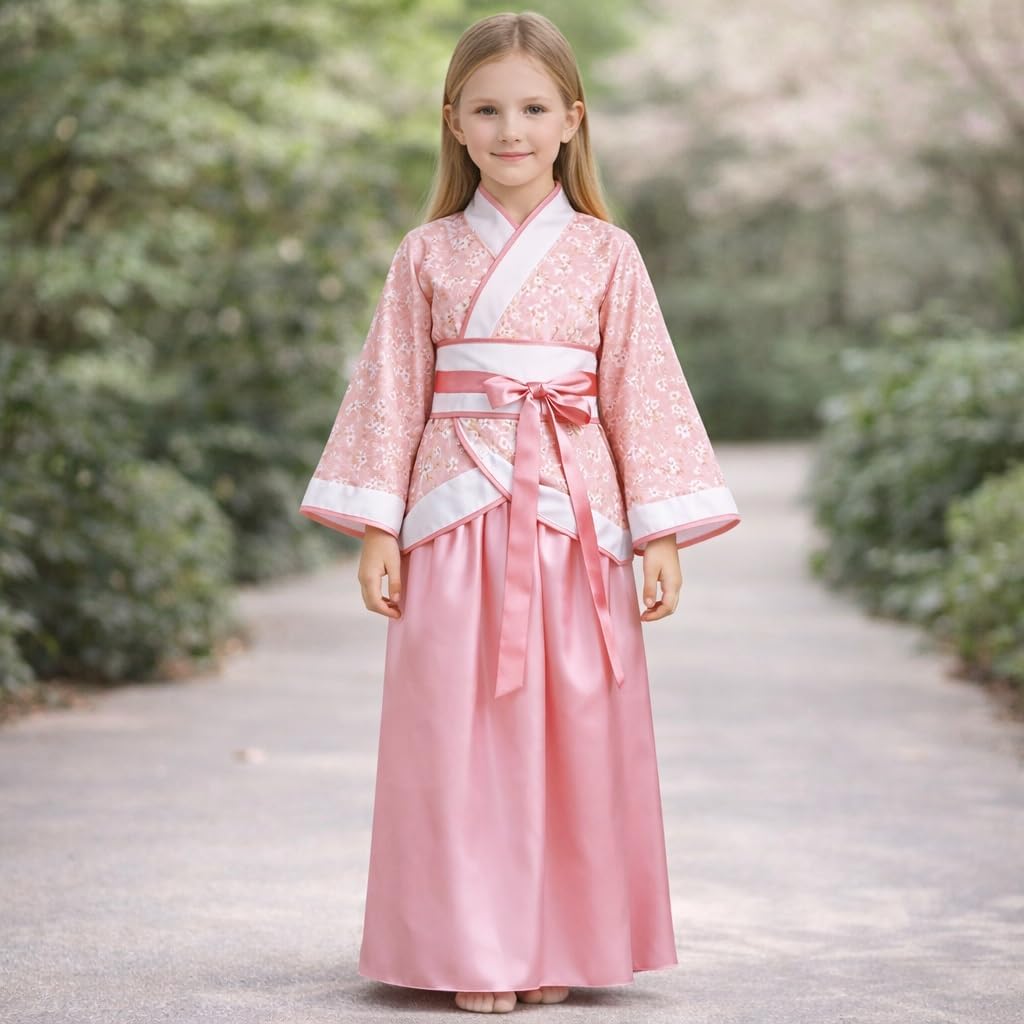 Lazutom Girls' Ancient Chinese Traditional Hanfu Dress Fancy Costume for Christmas Parties Carnival - Image 5