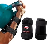 Vista 1 de Kettlebell Wrist Guards, Adjustable Straps for Comfortable Fit, 7mm Protection - Covers Wrist and Forearm, Wear on Skin and Shirt, Lightweight and