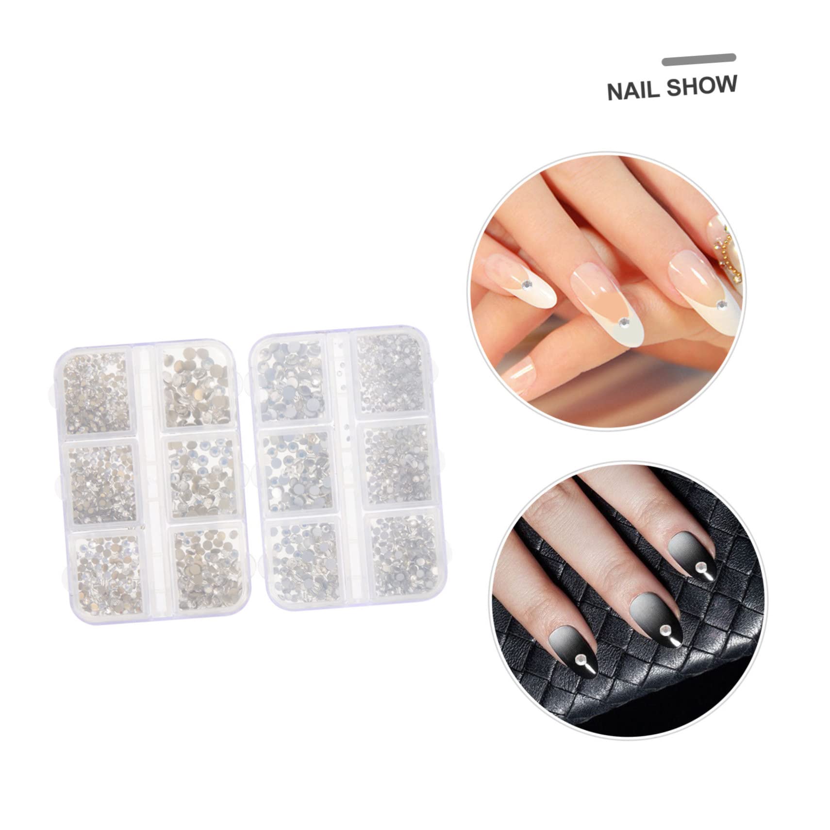 SHERCHPRY 5 Set Accessori Per Nail Art Con Strass Unghia Gemme Di Nail Art Rosa Gemme Per Unghie Carino Ab Decorazioni Unghie Ciondolo Per Unghie Fai Da Te Strass Per Nail Art Pp 2 Scatole*5