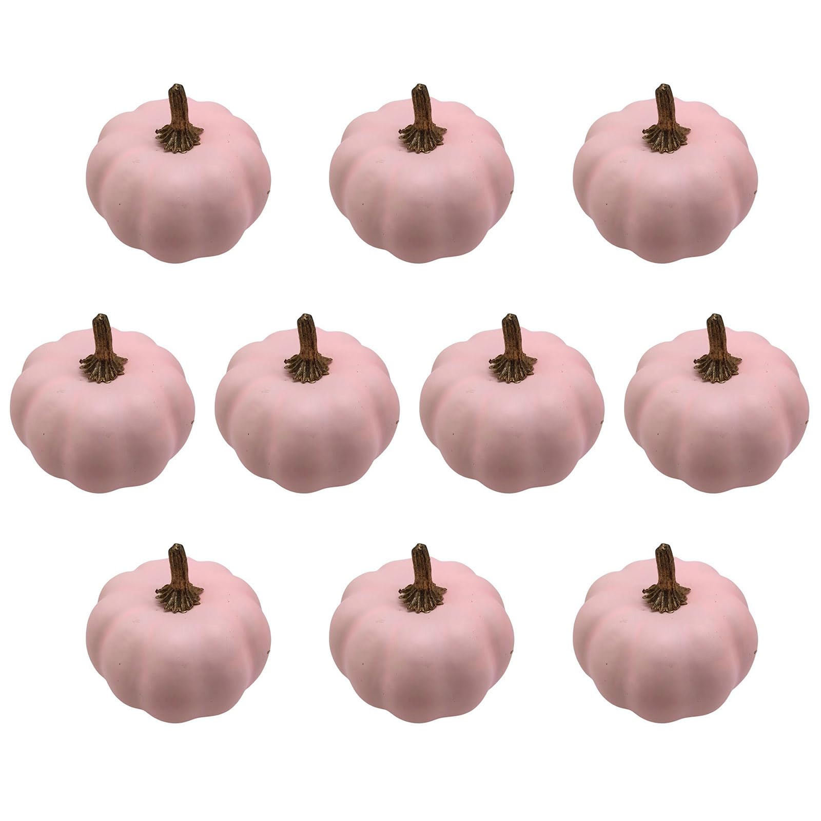 Tsophreniq Of 10 Foam Pumpkins Halloween Thanksgiving Decoration Artificial Vegetables Ornament Holiday Party Supplies Foam Pumpkin Decoration Set