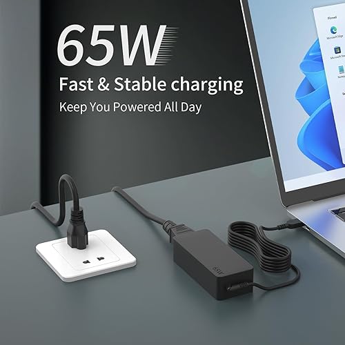 Miniatura 9 de 65W USB C Tipo C 20V 3.25A Cargador de CA compatible con Lenovo Thinkpad L380 L390 L480 L490 L580 L590 20M5 20M6 20M7 20M8 20NT 20LS 20LT 20LW Cable