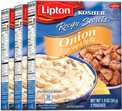 Lipton Gluten Free (Not Certified) Onion Soup & Dip Mix 1.9oz (3 Pack) | Great for Soups Dips Gravy & Seasoning | Kosher (Including Passover)