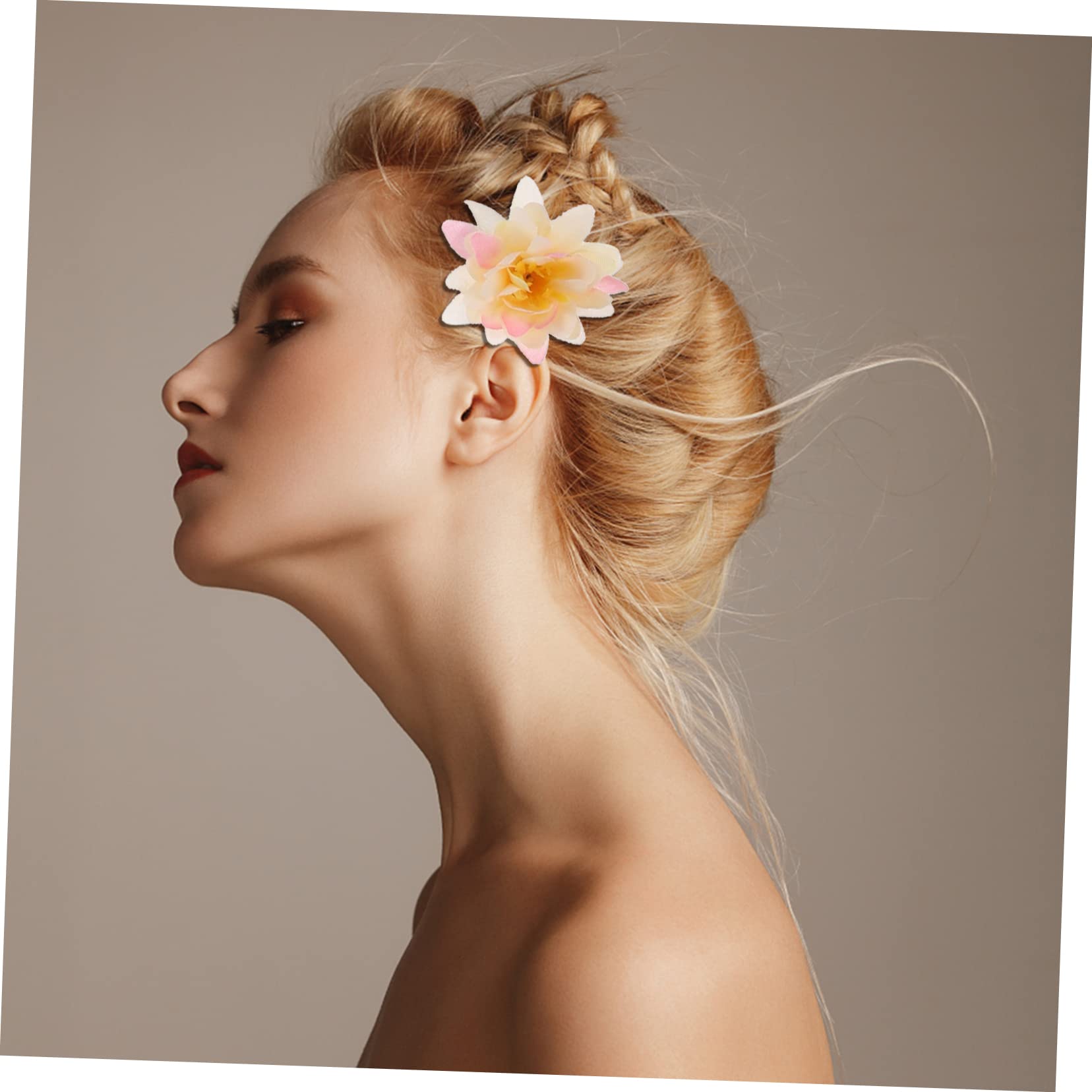 100 Piezas Horquilla De Flores Pequeña Horquilla Pinzas Para El Cabello Lindo Accesorios Para El Cabello Para Mujeres Caso De Traje De Niños Bohemia Presilla Lateral Perder Metal
