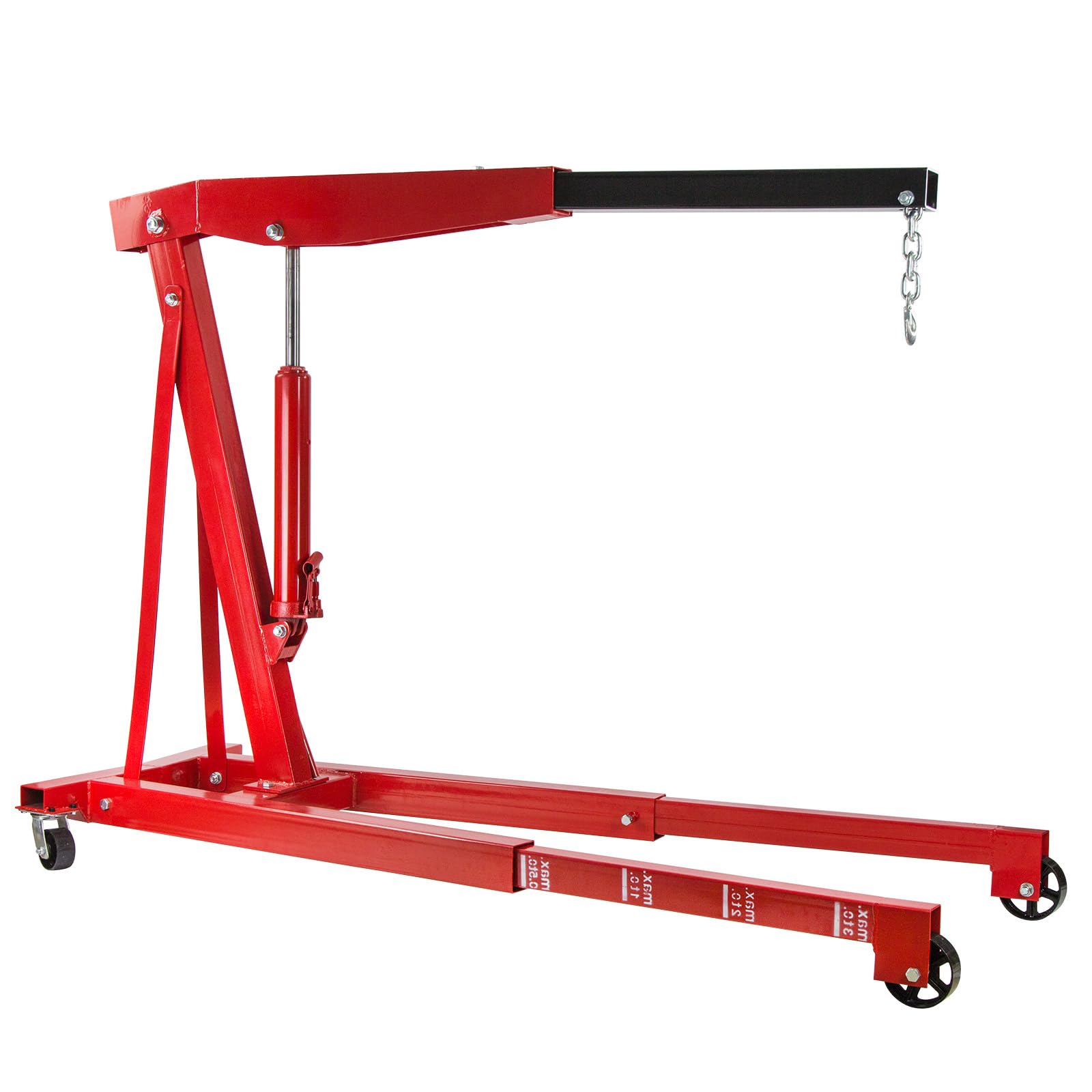 DEMA Werkstattkran 3000 kg / 3 t - Kran, Motorkran, Motorheber, Hebekran, Getriebekran - Stabil, Mobil, Belastbar - Für Auto, Motoren, Werkstatt, Garage, Lastenheben