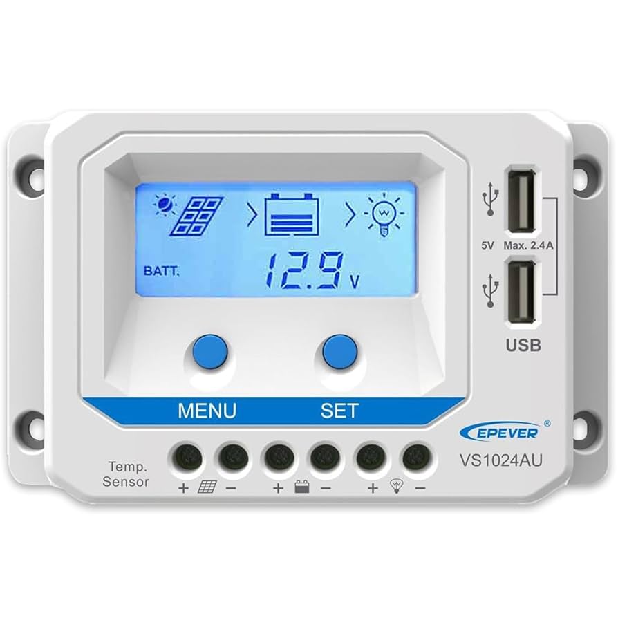 Amazon.co.jp: 10A ソーラー チャージコントローラー VS1024AU