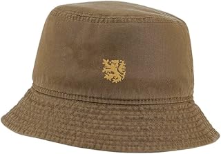 LexiuYibai Bucket Hat for Men Women Netherlands Lion Embroidered Washed Cotton Unisex Bucket Hats (Khaki,7 1/2)