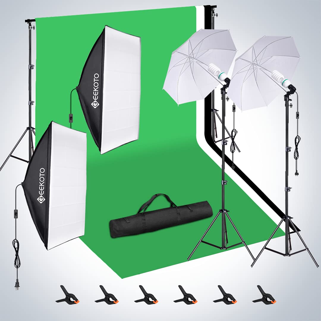 Buy HPUSN Softbox Continuous Lighting Kit Professional Studio Photography with Max 8.5ft x 10ft