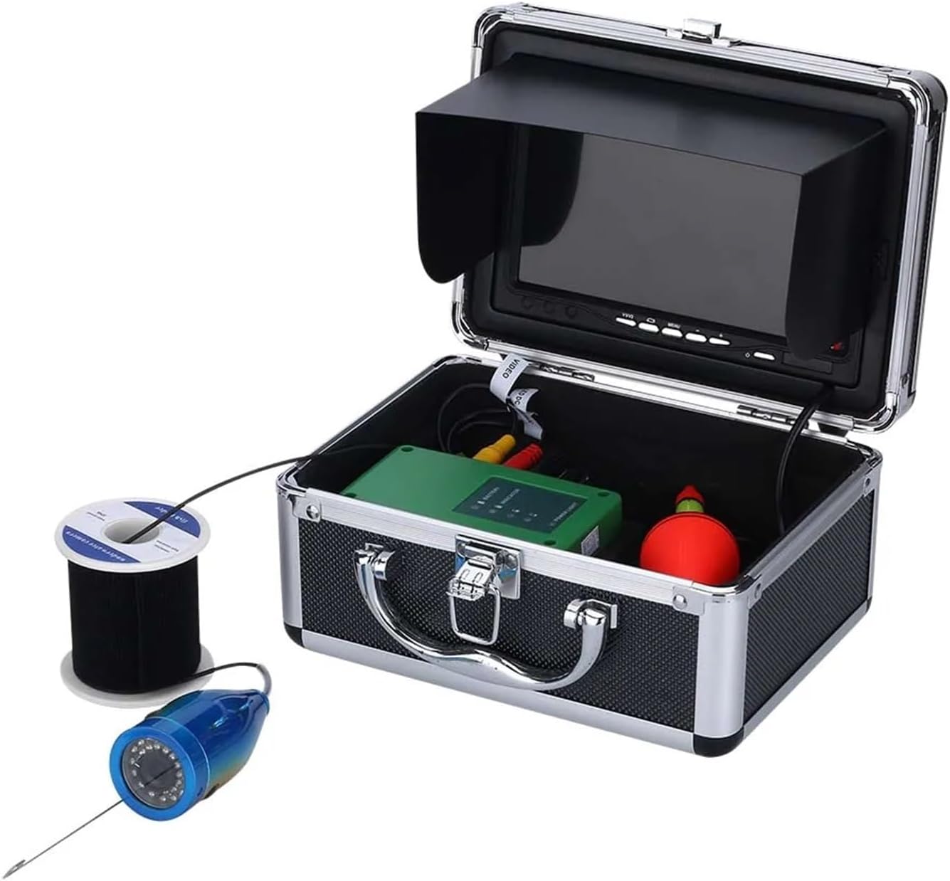 7" Inch 1000tvl Underwater Fishing Video Camera Kit 30 PCS LED Infrared Lamp Lights Video Fish Finder 15M 30M 50M(30LEDs 50M)