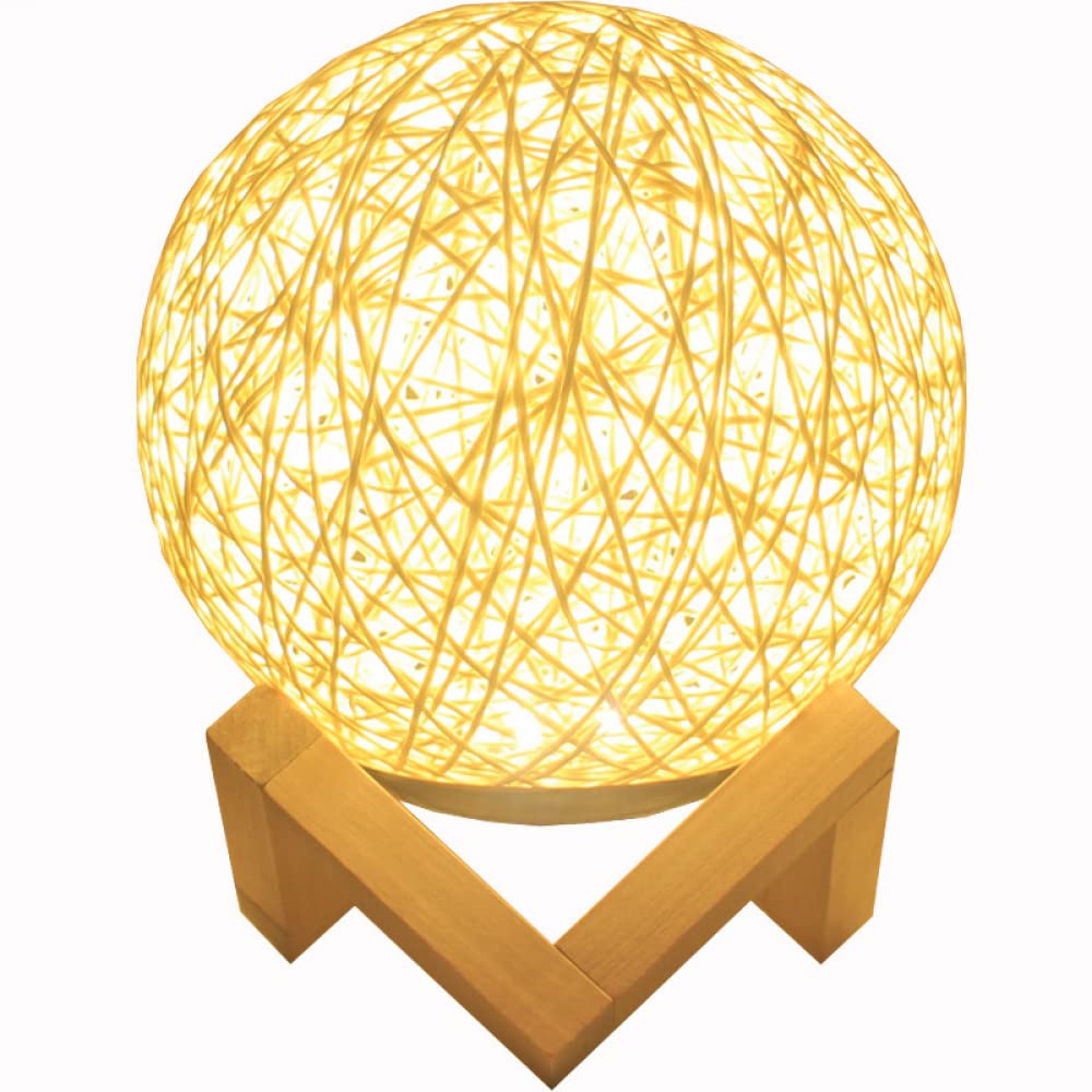 Lpy Button Takraw Night Light, Children's Birthday Atmosphere, Christmas Colorful Creative Bedside Table Lamp, Suitable For Many Places, Color (Yellow)